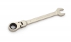 Ключ рожково-накидной 11 мм трещеточный шарнирный ДТ
