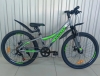 Велосипед 24" VARMA DENALI H40DA серо-зелен 7 ск. ал.