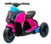 Машинка детская электр. Скутер трицикл BMW розовый 6V (свет, музыка)